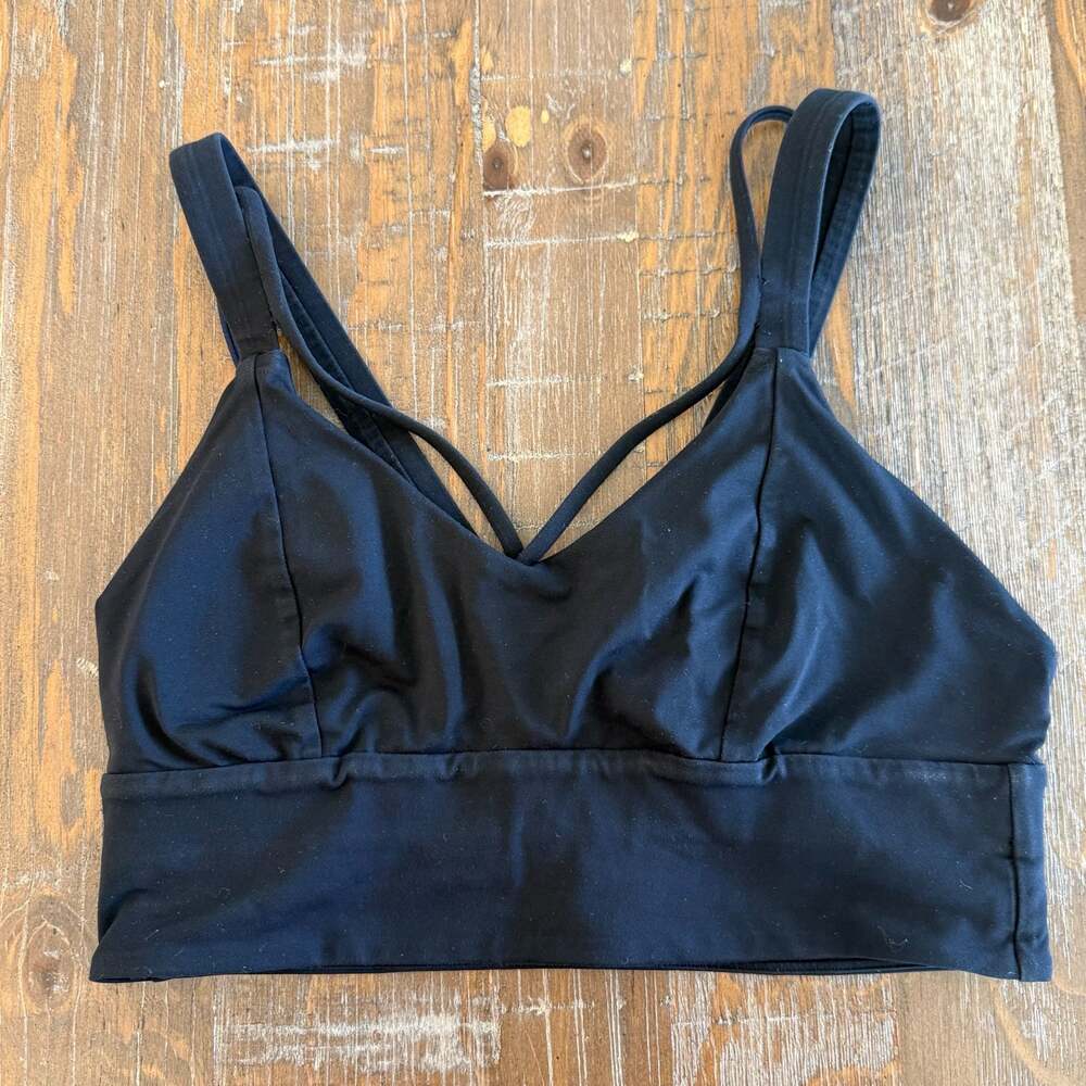 Lululemon Free To Be Serene Bra Longline Black Size 8